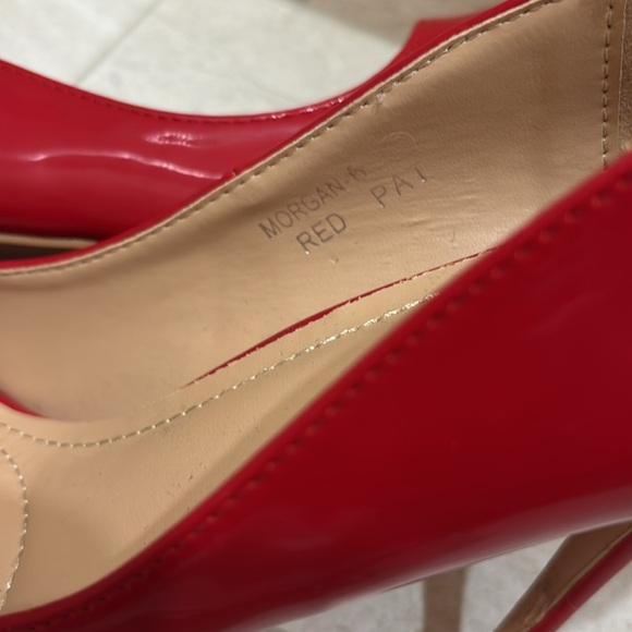 Bella Marie Vibrant Red Heels - Picture 7 of 10